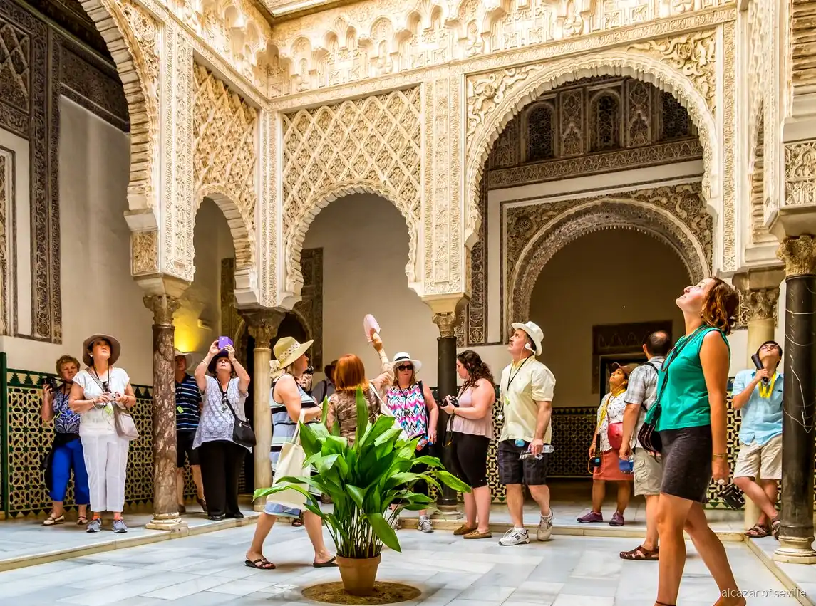 Trädgårdarna vid Alcázar Sevilla, ingår i entrébiljetten