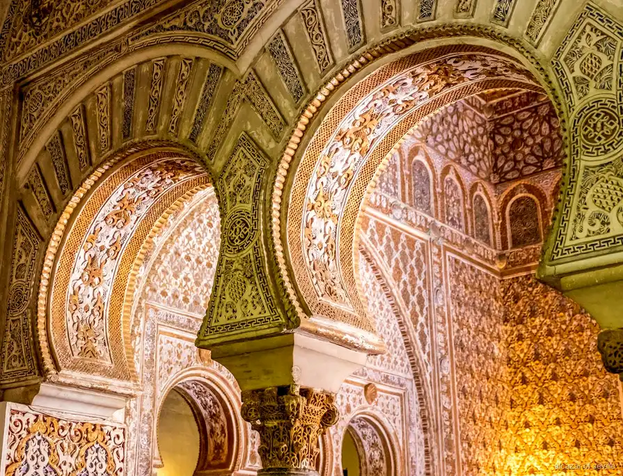 Koepel van de Salón de Embajadores in de Real Alcázar van Sevilla