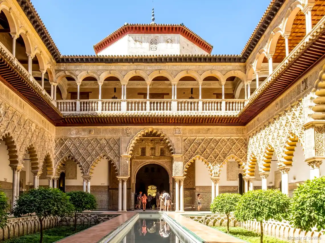 Alcázar of Seville Skip-the-line Ticket, Arkaden am Patio de las Doncellas