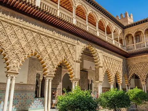 Sevilla Royal Alcazar sesli rehber rotasındaki Prens Bahçesi